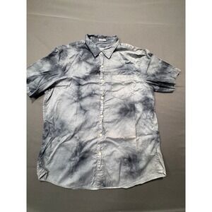 American Eagle Outfitters Mens Short Sleeve Button Up Shirt Tie Dye‎ Medium